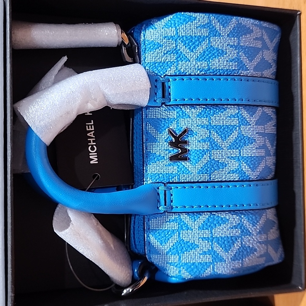 Michael Kors Micro Duffle Keyfob - Perfect Sky